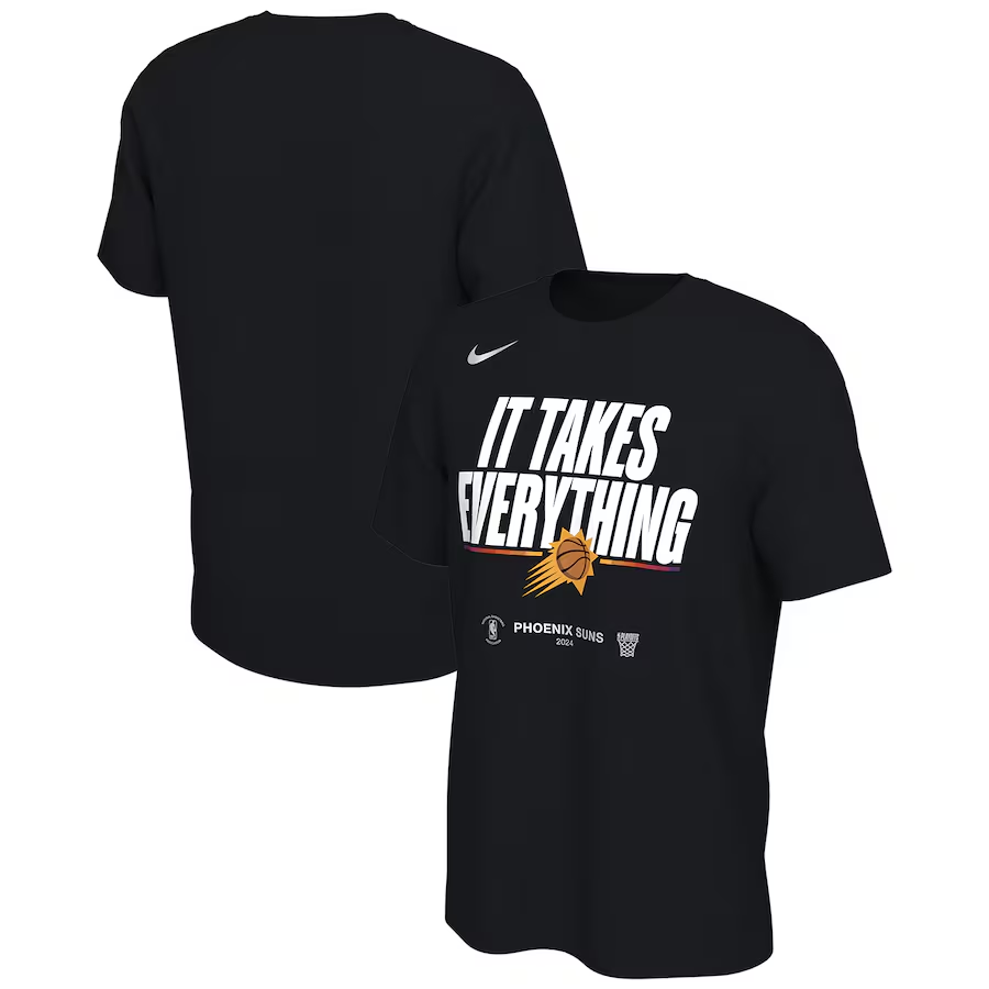 Men 2024 NBA Phoenix Suns black style 7 Tshirts